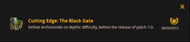 Cutting Edge, The Black Gate pop up dated 30 Aug 2015, world rank 49 context