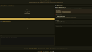 Screenshot of the ReasonableRedactor GUI showing local PDF redaction options for emails, phone numbers and names.
