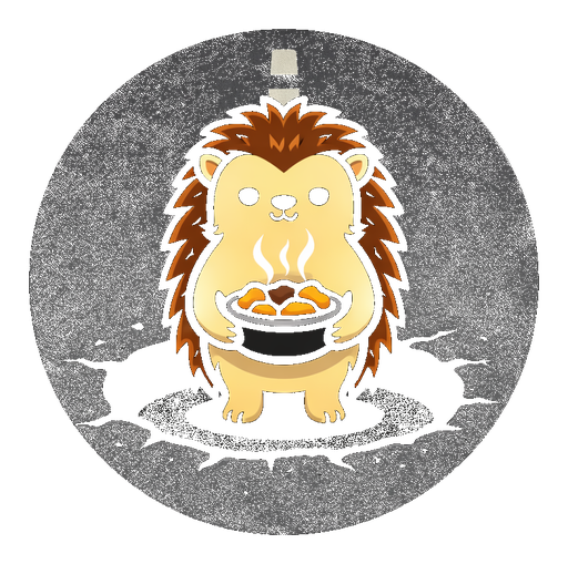 HotPot app icon showing a stylised lion mascot inside a circular road surface design