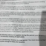 West Lancashire Borough Council housing letter warning that cannabis use may lead to anti-social behaviour action and possible loss of tenancy, shared in a Reddit thread about prescribed medical cannabis.